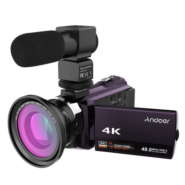 Andoer 4K 1080P 48MP WiFi Digital Video Camera