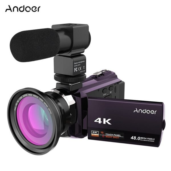 ⁦Andoer 4K 1080P 48MP WiFi Digital Video Camera⁩ - الصورة ⁦6⁩